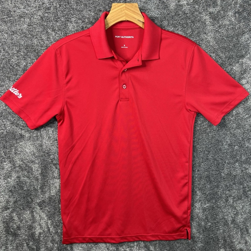 Portillo's Employee Uniform Staff RED Polo Work Shirt Men's Size Small